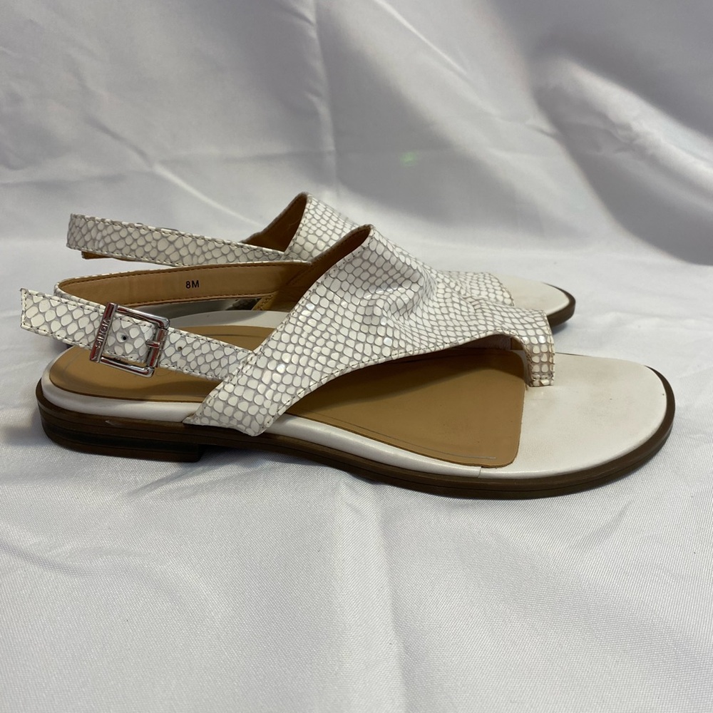 Vionic Ella White Lizard Leather Adjustable Buckl… - image 3